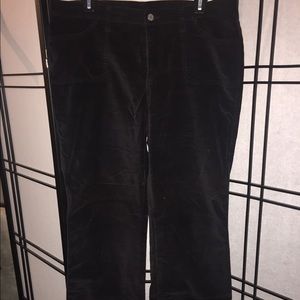 Velvet textured pants